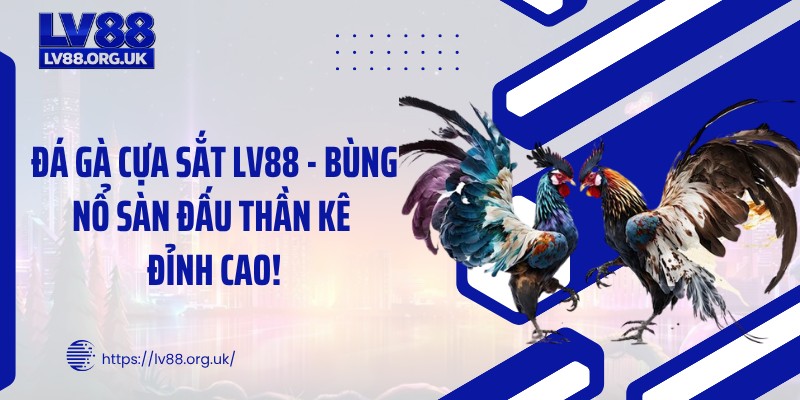 Đá Gà Cựa Sắt LV88 - Bùng Nổ Sàn Đấu Thần Kê Đỉnh Cao!